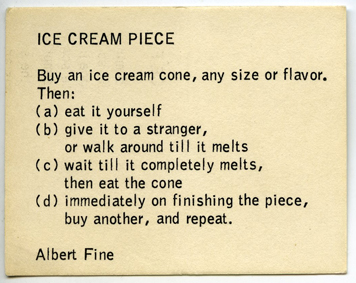 Albert M. Fine, Ice Cream Piece, o. J.,
                  SAMMLUNG/ARCHIV ANDERSCH im Museum Abteiberg
                  Mönchengladbach Foto: Archiv Museum Abteiberg